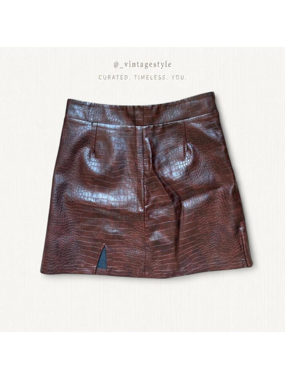 Francesca's Women's Brown Skirt